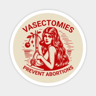 Vasectomies Prevent Abortions Vintage Feminist Art Magnet